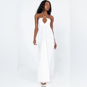 NWT Princess Polly Lincoln Maxi Dress White